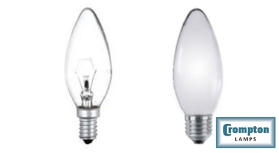 CROMPTON 金盾- 60W C35 E14P 拉尾羅椒砂