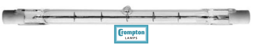[F2H/CR0100L] CROMPTON 金盾- 100W 118mm TUNGSTEN HALOGEN LAMP 小太陽管