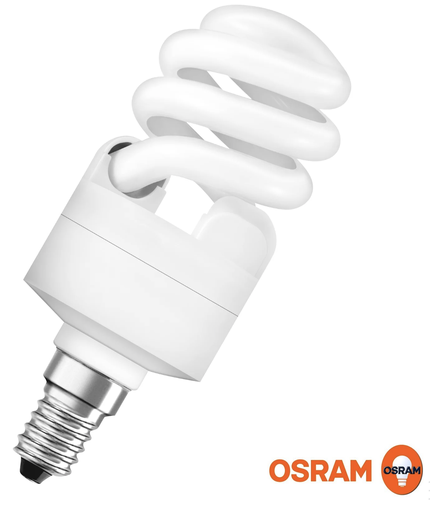 [F2L/OSET1165E14] OSRAM 歐司朗- 11W/865 E14 T2 DULUXSTAR MINI TWIST 螺旋慳電膽