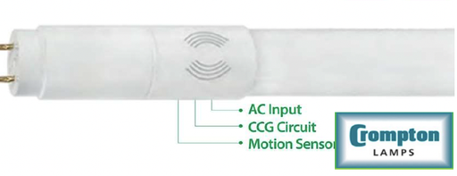 [F2LED/CR080840S] CROMPTON 金盾- 8W T8/840/G/S/600 24" LED SENSOR 光管
