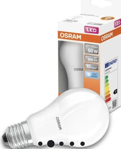 OSRAM 歐司朗- 8W/865 LED CLA A60 E27 